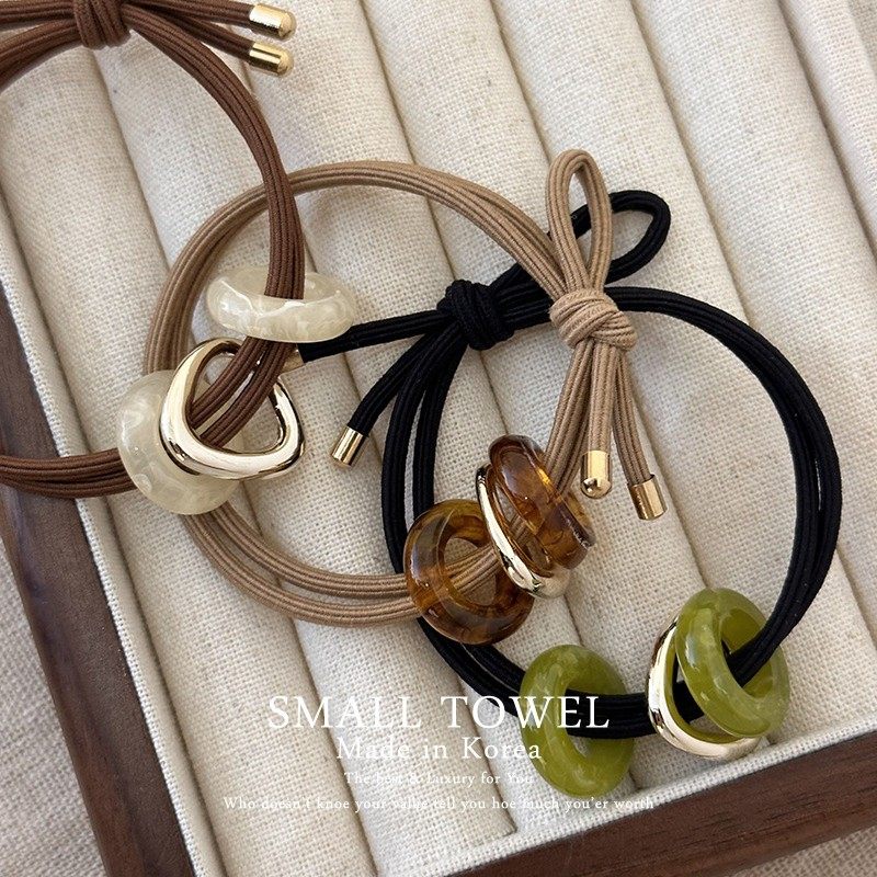 韩国进口高级法式复古小清新双层高弹力马尾皮筋丸子头绳发圈发饰,饰品/流行首饰/时尚饰品新,发饰,淘宝优惠券,粉丝福利购,淘宝优惠卷