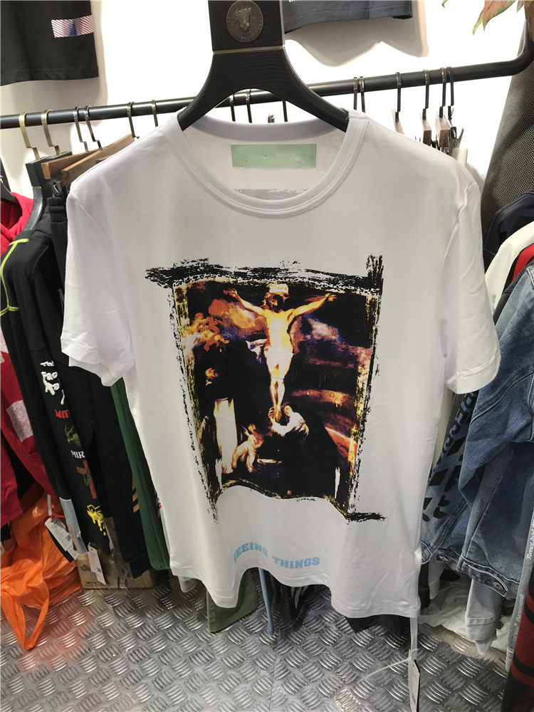 2019ss夏季潮牌新品耶稣插画印花时尚宽松短袖圆领T恤男女同款在类目 男装, T恤中 - 来自Buy2taobao.com提供专业的淘宝代购服务