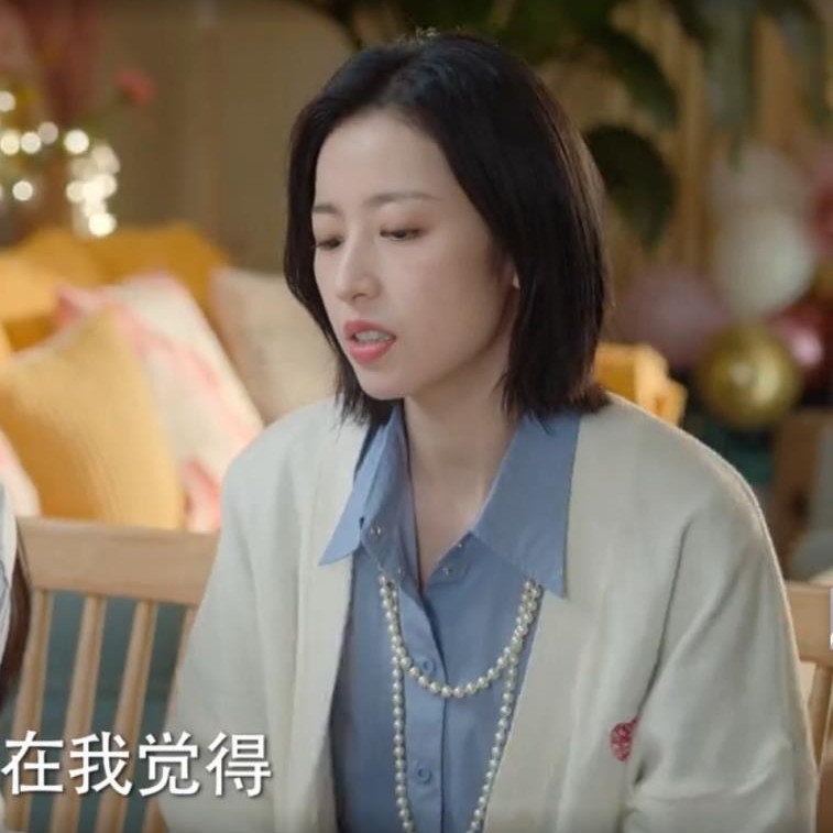 我在他乡挺好的周雨彤乔夕辰同款长款珍珠长项链百搭多层毛衣链