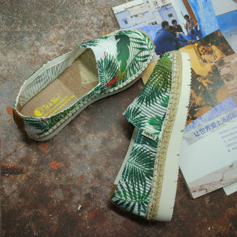 汤姆斯女鞋2018新款正品个性草编休闲一脚蹬经典手绘鞋女帆布鞋女在类目 女鞋, 低帮鞋中 - 来自Buy2taobao.com提供专业的淘宝代购服务