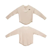 【Spot-One Size】 Ленивая рубашка хаки с длинными рукавами