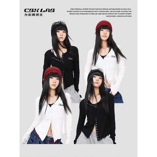 CBXLAB街舞潮牌秋冬辣妹跳舞长袖