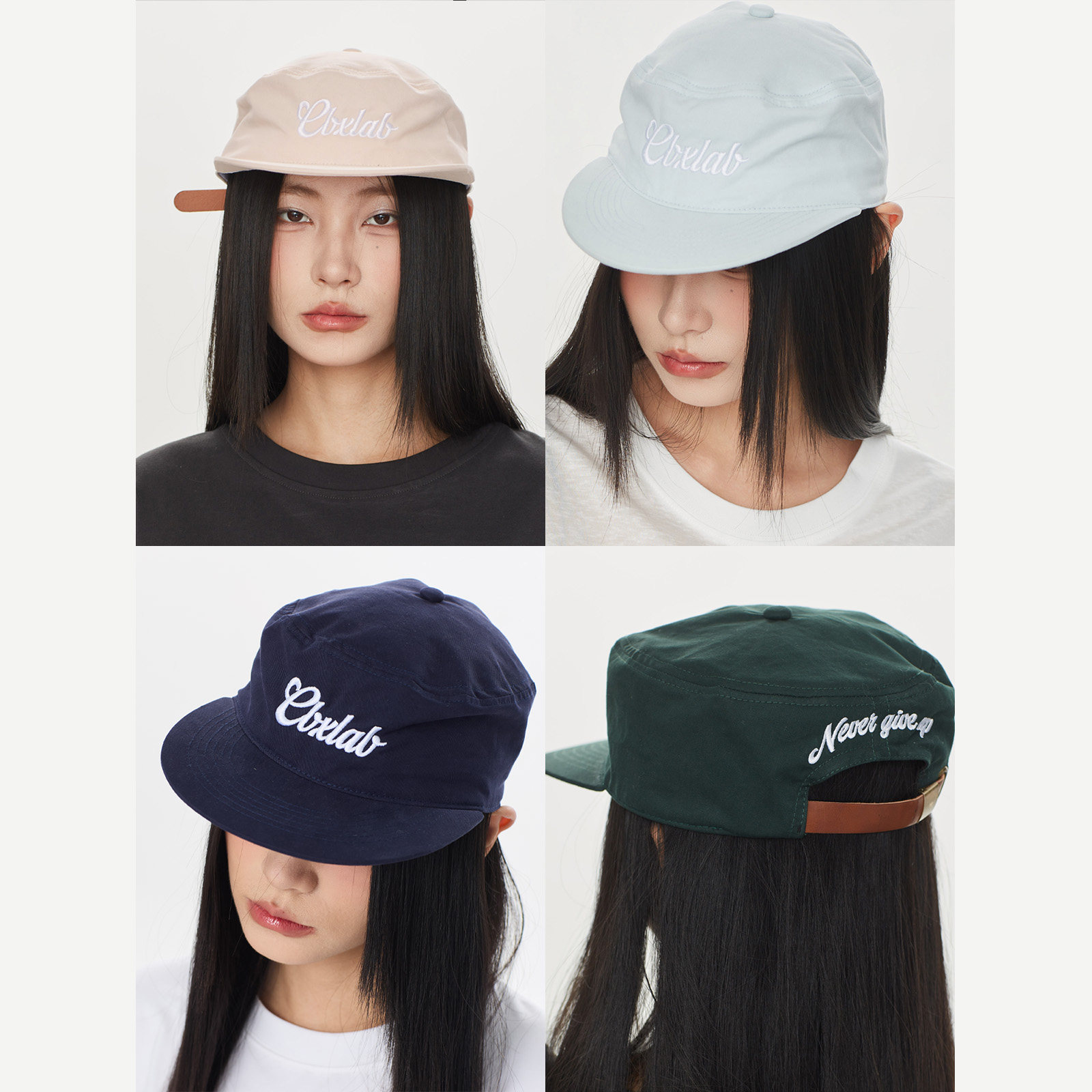 CBXLAB街舞潮牌街头美式个性平檐棒球帽刺绣撞色高级嘻哈百搭帽子