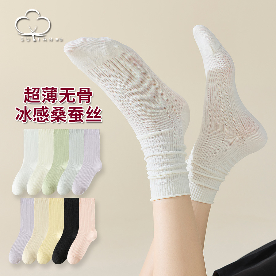 堆堆袜子女中筒ins潮女袜日系可