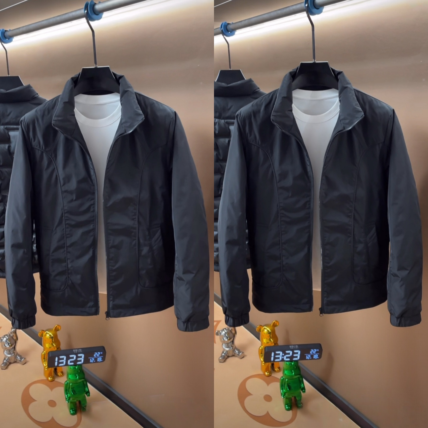 冬季立领净版棉服休闲舒适夹克轻奢气质时尚轻薄简约男士百搭外套