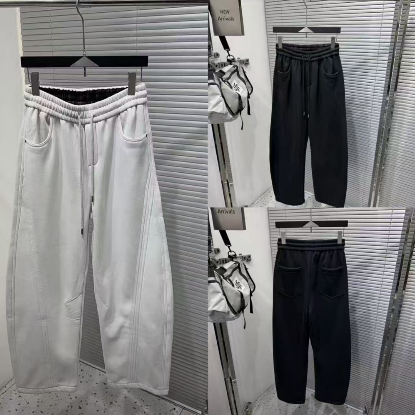 男士冬季加绒立体剪裁直筒裤