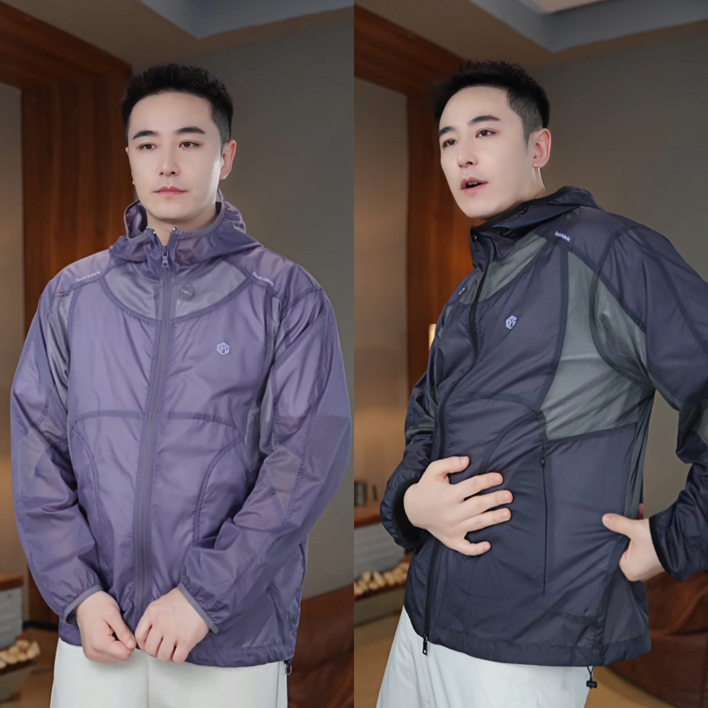 薄款潮流百搭休闲简约新品男款时尚痞帅质感连帽外套宽松夹克
