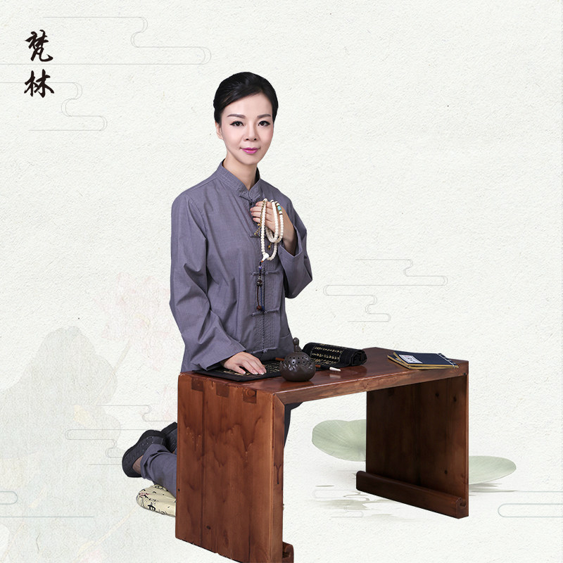 Chinese style Stand collar frog Buddhist clothes meditation Mercerized cotton Buddha Four seasons men and women currencyin the Women's clothing/Boutique , Costume/National costume/Stage costumes , National costume/Costumes  category - from Buy2taobao.com to provide professional Taobao agent buy service
