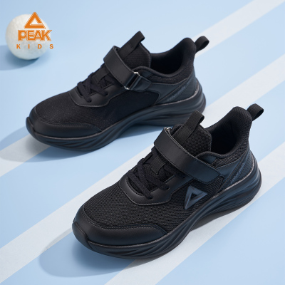 匹克童鞋儿童校园魔术贴跑步鞋子