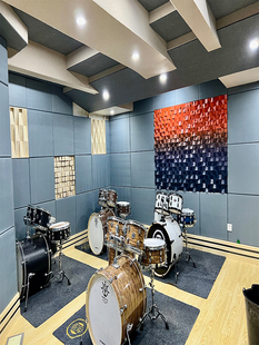 吸音板挂画定制木质立体造型音响声学扩散板实木马赛克背景墙装 饰