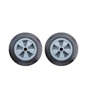 户外大垃圾桶塑料轮大号100/120/240L升橡胶轮子配件万向轮环卫筒