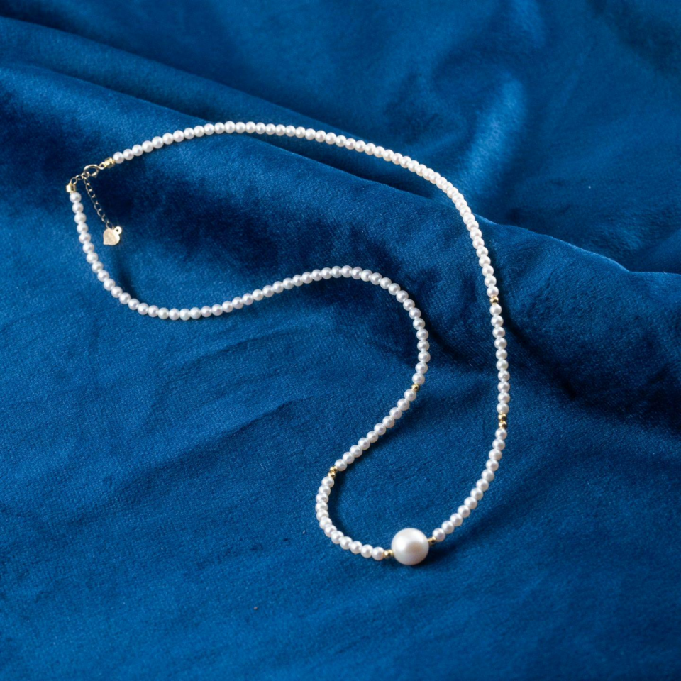 18K金淡水珍珠项链3-10mm