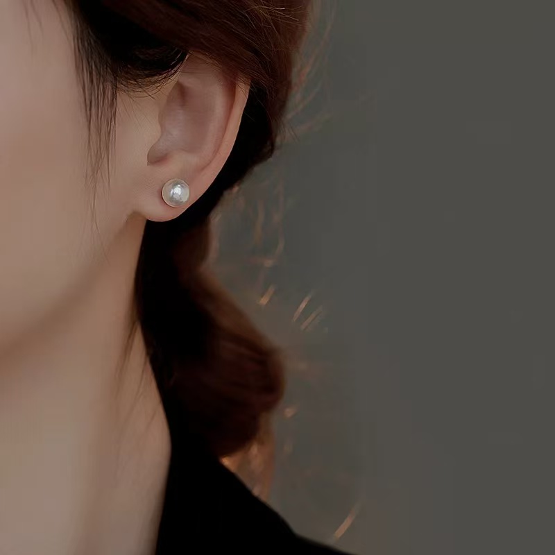 【君姐专享】S925银淡水珍珠耳饰7-8mm