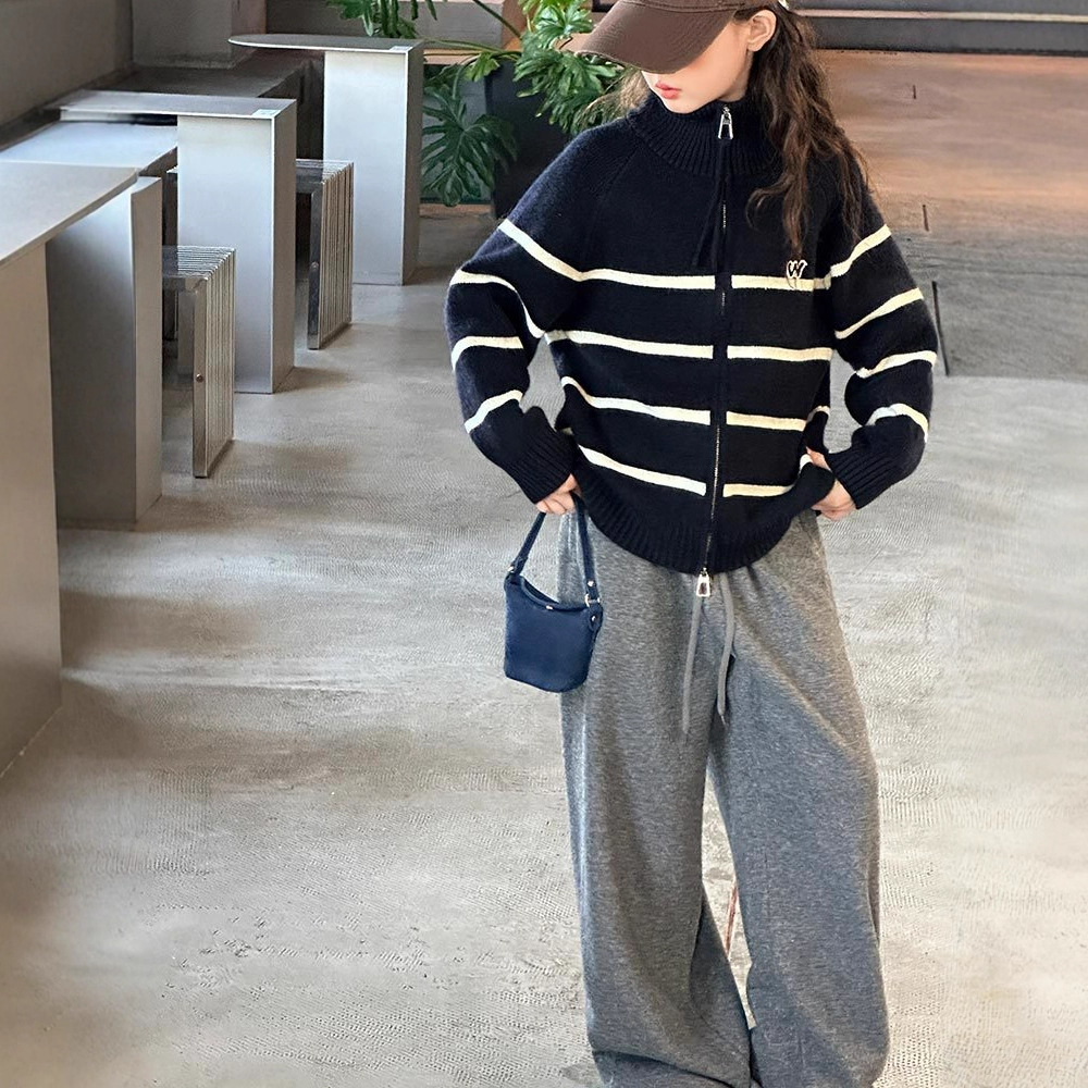 女童毛衣秋装2025秋冬新款韩版儿童针织衫女孩宽松加厚开衫外套