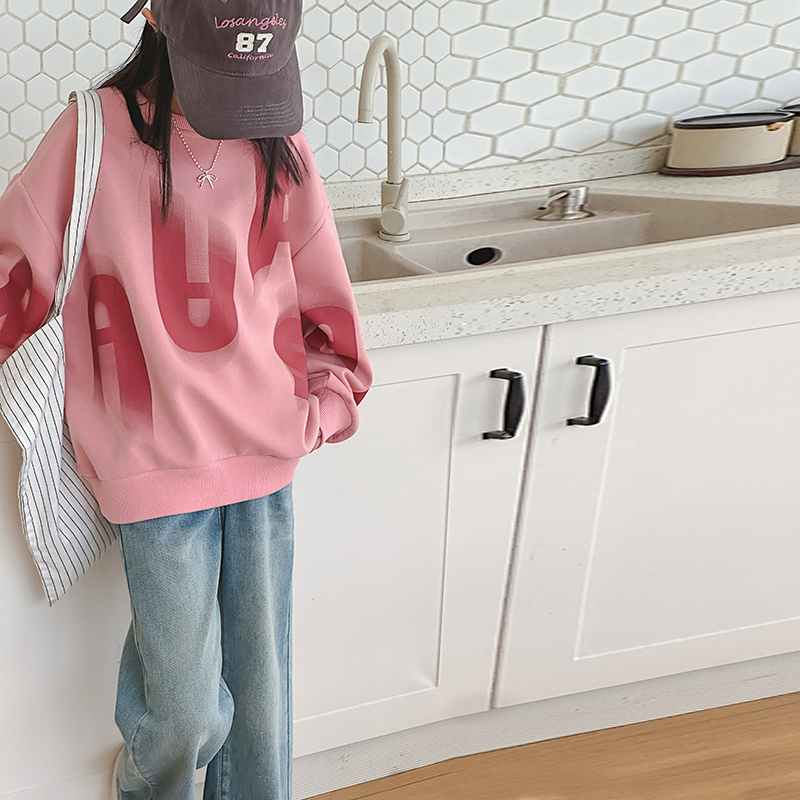 女童卫衣春秋2025新款洋气儿童春装大童运动休闲薄款长袖圆领上衣