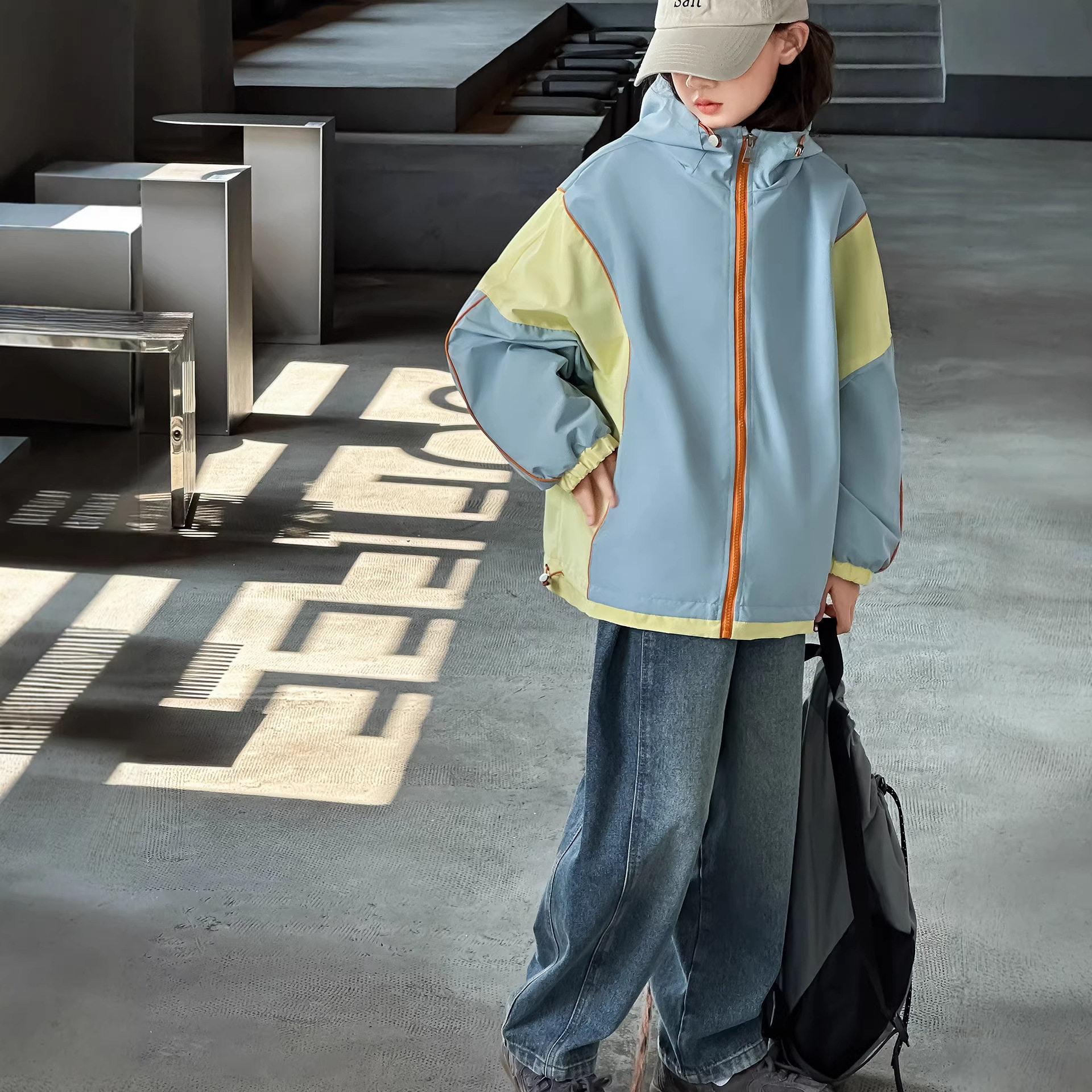 女童拼色外套春秋2026新款儿童洋气夹克衫女孩春装拉链衫休闲上衣,童装/婴儿装/亲子装,普通外套,淘宝优惠券,粉丝福利购,淘宝优惠卷