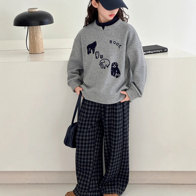 秋季超好看假两件套装