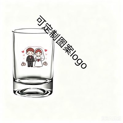 韩式酒杯定制玻璃杯印logo图案110ml140ml210ml白酒杯烧酒杯印字