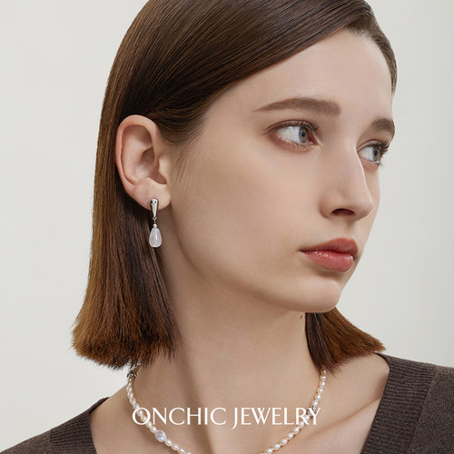 ONCHIC小众设计感银饰耳钉