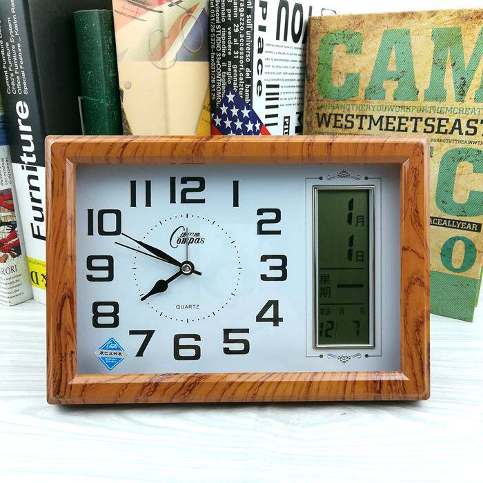 正品康巴丝日历静音闹钟桌面台钟电子万年历床头座钟简约闹表包邮在类目 家居饰品, 家居钟饰/闹钟, 台钟/闹钟中 - 来自Buy2taobao.com提供专业的淘宝代购服务