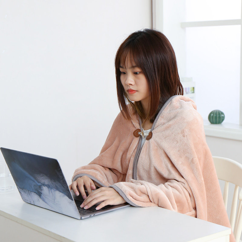 小毛毯女学生宿舍办公室午睡毯法兰绒沙发毯盖毯披肩小毯子冬盖腿