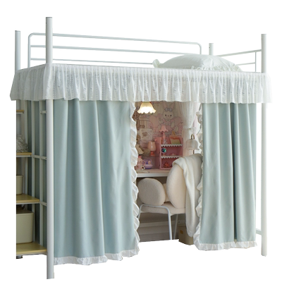 上床下桌遮挡帘强遮光 学生宿舍下铺专用床帘 滑轨隔断隐私桌帘