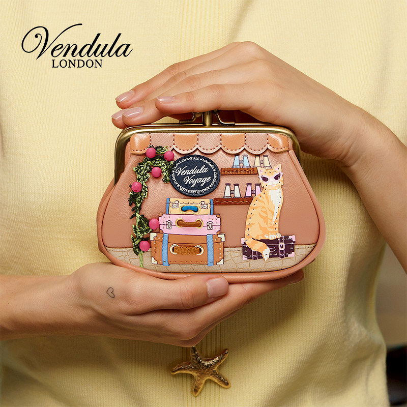 Vendula英国原创手工女包 旅行商店系列可爱收纳卡包零钱包