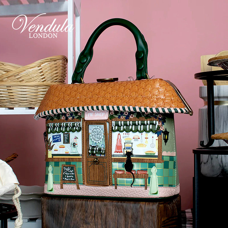 Vendula英国原创手工女包 馅饼店系列可爱文艺单肩斜挎大手提包