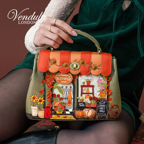 Vendula英国原创设计师女包秋冬新品花店单肩斜挎包手提包房子包