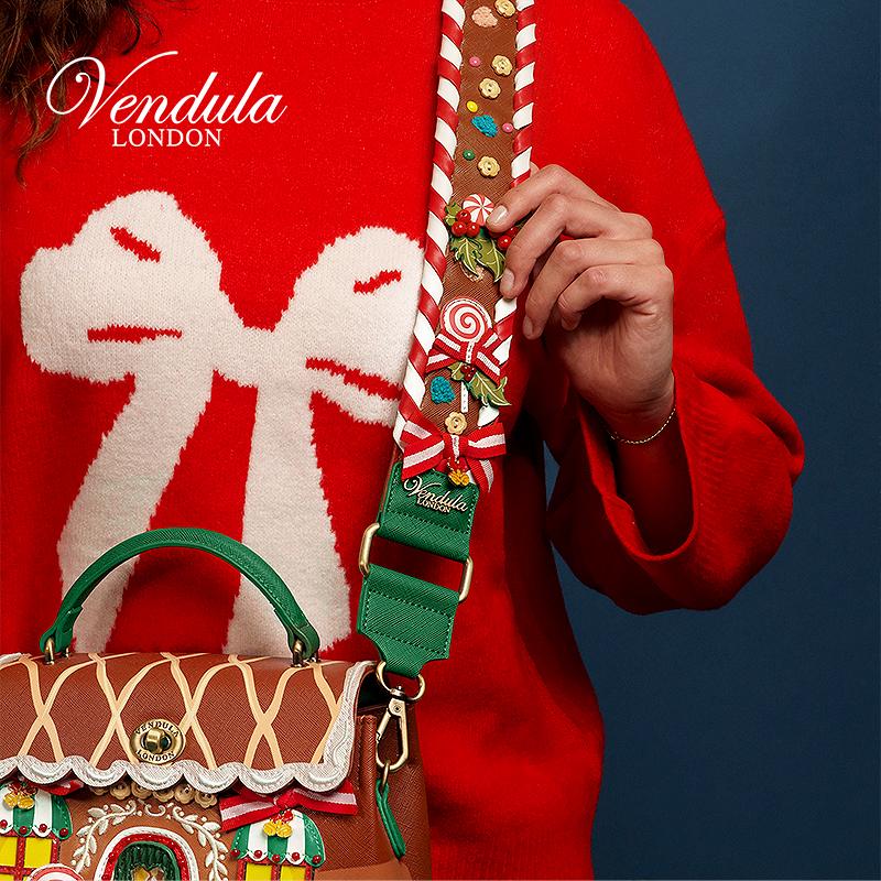Vendula英国原创手工女包 姜饼屋系列少女风可爱时尚宽肩带
