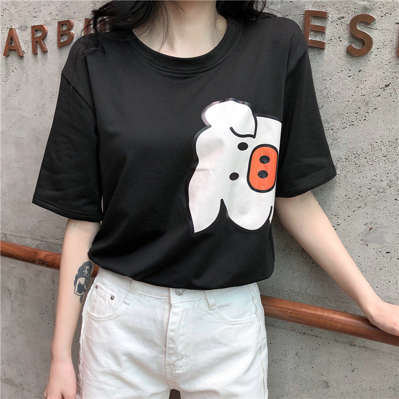 裙子女夏ulzzang原宿风ins超火短袖t恤2018韩版学生百搭半袖上衣在类目 女装/女士精品, T恤中 - 来自Buy2taobao.com提供专业的淘宝代购服务