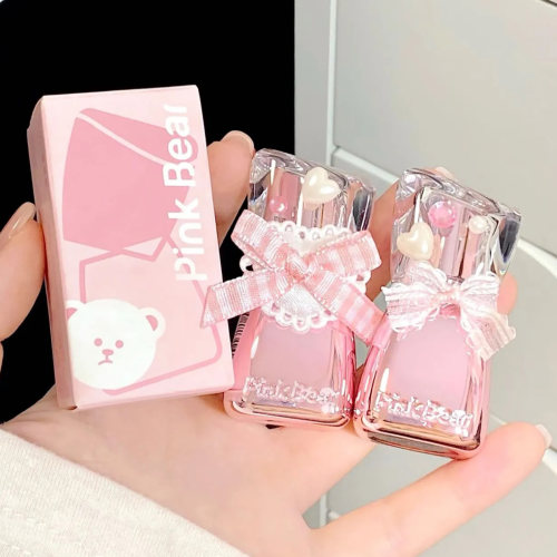 pinkbear好嘟丰唇蜜皮可熊唇釉口红p02镜面水光唇部精华裸色系P04