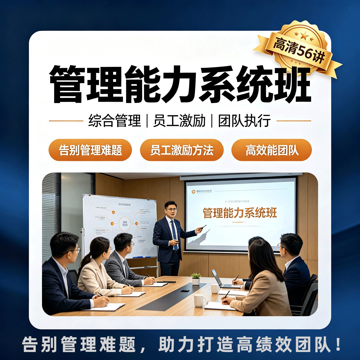 企业管理课程员工激励团队执行力训练领导力沟通项目管理内训视频