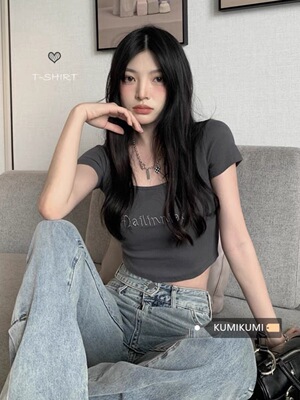 设计感美式辣妹短袖t恤女夏季