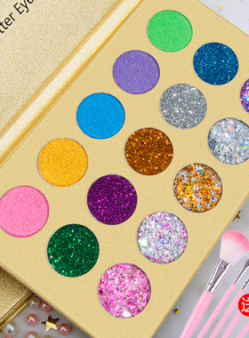 学生舞台妆彩妆专用幼儿园表演出化妆品珠光亮片眼影盘正品全套装