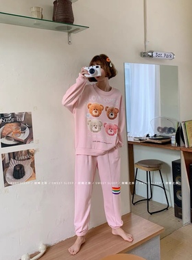 甜睡之旅睡衣 秋冬新款 女 纯棉睡衣家居服 88015