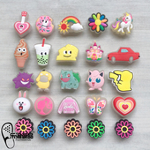 Crocs配饰正品 洞洞鞋 花闪灯LED鞋 2026新款 扣装 饰配件卡骆驰