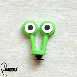 2025新款Crocs鞋花洞洞鞋配饰立体绿色青蛙眼DIY装饰品鞋扣卡骆驰