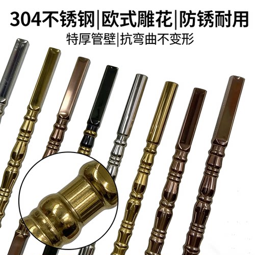 加厚304不锈钢楼梯柱花纹柱欧式装饰立柱围栏阳台护栏花栏杆配件