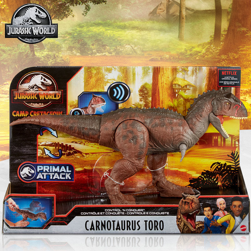 MATTEL JURASSIC WORLD 동일한 음향 효과 공룡 모델 장난감은 움직일 수 있는 관절과 경쟁력 있는 GNL07의 완벽한 제어 기능을 갖추고 있습니다