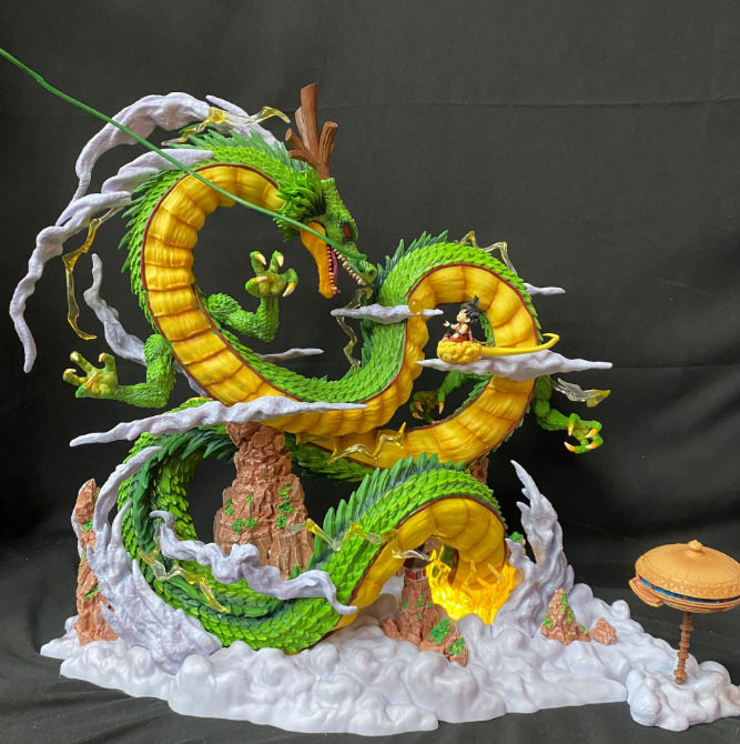 七龙珠 gk 神龙与小悟空 可发光 场景雕像模型摆件动漫手办,家居饰品,3D模型摆件,淘宝优惠券,粉丝福利购,淘宝优惠卷