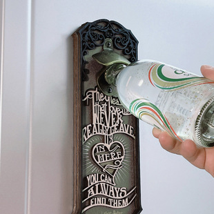 ME正版 授权哈利波特小天狼星寄语冰箱贴立体造型磁吸木质开瓶器