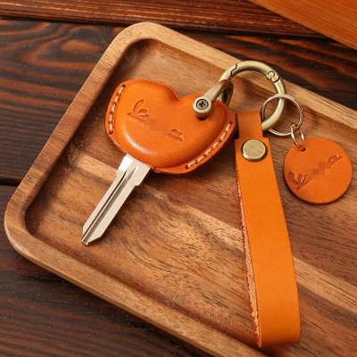 适用于vespa鑰匙鏈维斯帕LXV LXS GTS春天摩托车扣复古手工钥匙套