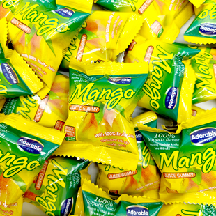 越南风味Adorable芒果味QQ糖360g约27包结婚喜糖零食果汁水果软糖