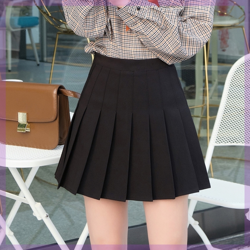 百褶裙子女秋冬半身裙短款高腰黑色奶茶格子学生小个子a字短裙裤在类目 女装/女士精品, 半身裙中 - 来自Buy2taobao.com提供专业的淘宝代购服务
