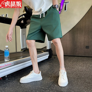 夏季短裤男士薄款宽松裤衩潮牌运动休闲直筒五分裤痞帅潮牌中裤子