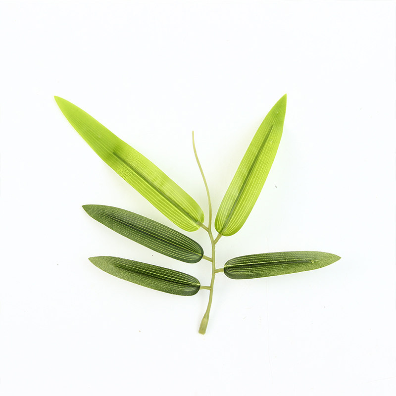 仿真竹叶假竹叶塑料装饰小竹叶藤小翠竹毛竹枝中式禅意室内叶片