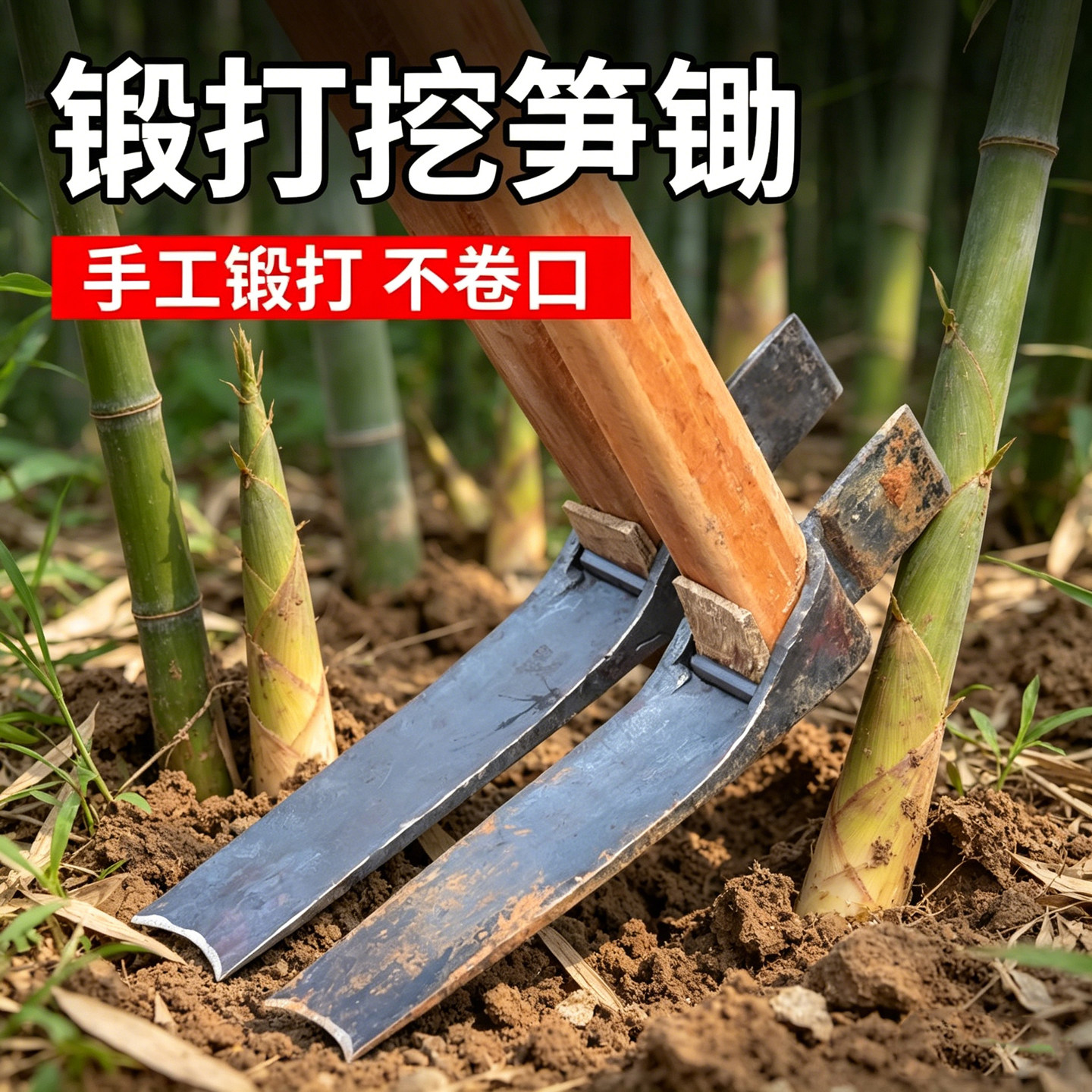 手工锻打加厚高硬度多功能锄斧