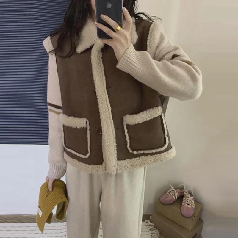 加厚宽松休闲背心外套百搭