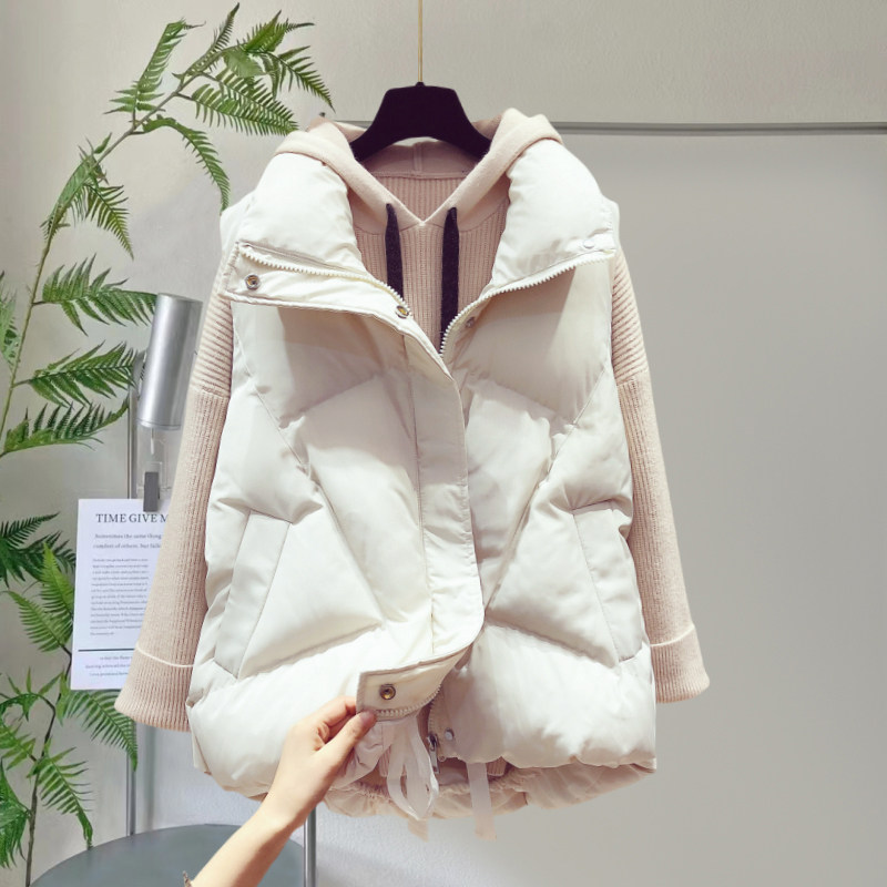 羽绒棉服马甲女坎肩2025年秋冬韩版时尚宽松背心马夹外套上衣潮,女装/女士精品,马夹,淘宝优惠券,粉丝福利购,淘宝优惠卷